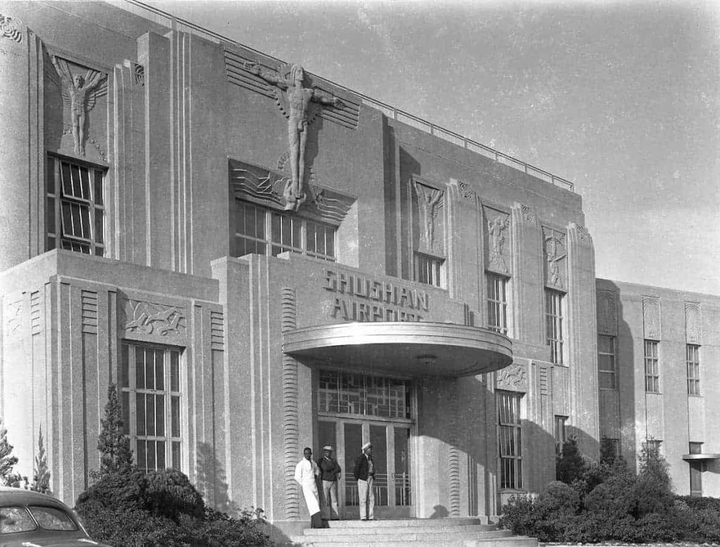 An older photo of Lakefront Airport, originally known as Shushan Airport.