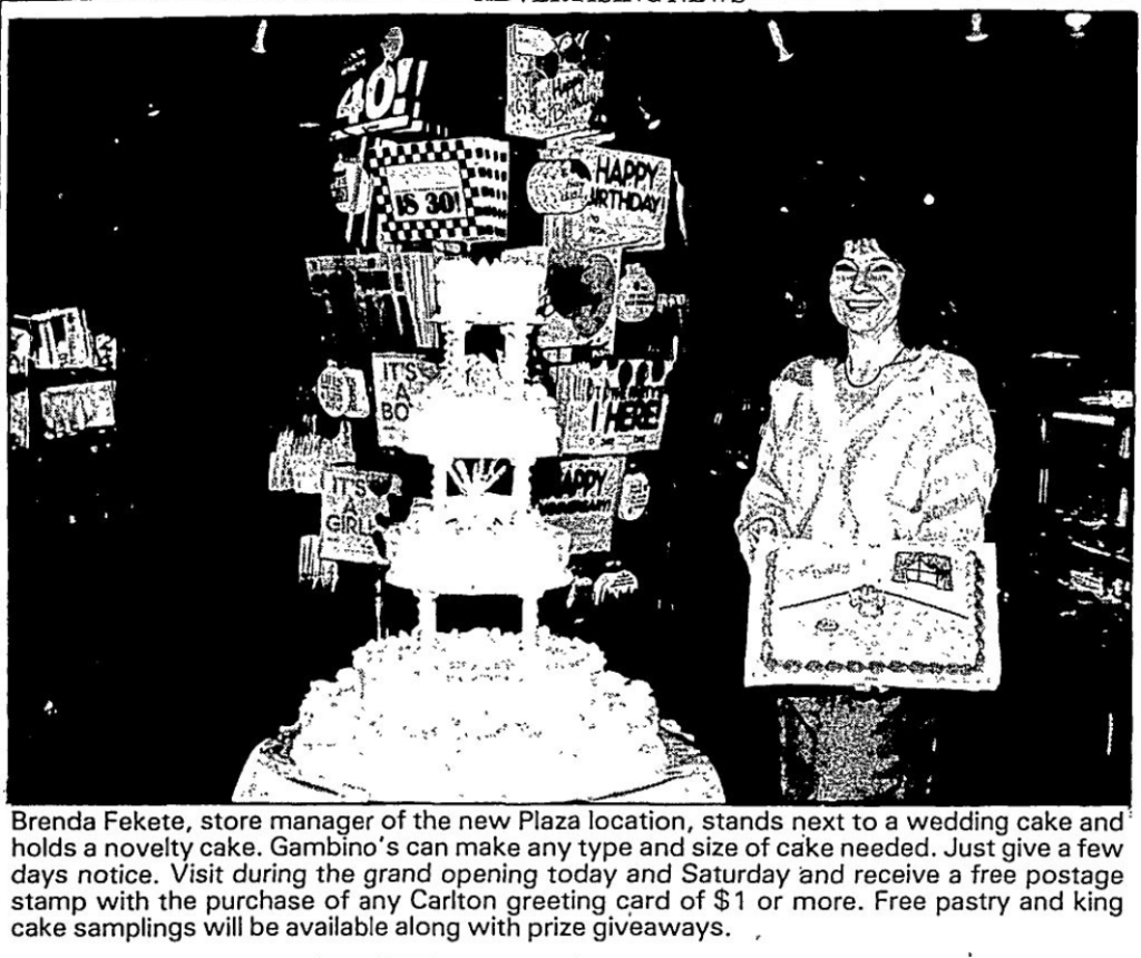 A photo from an article from the November 10, 1989 edition of the Times-Picayune.