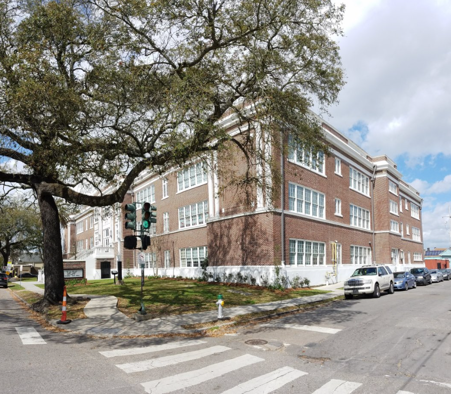 Arise Academy on St. Claude Avenue. President Johnson visited Hurricane Betsy flood victims here in 1965.