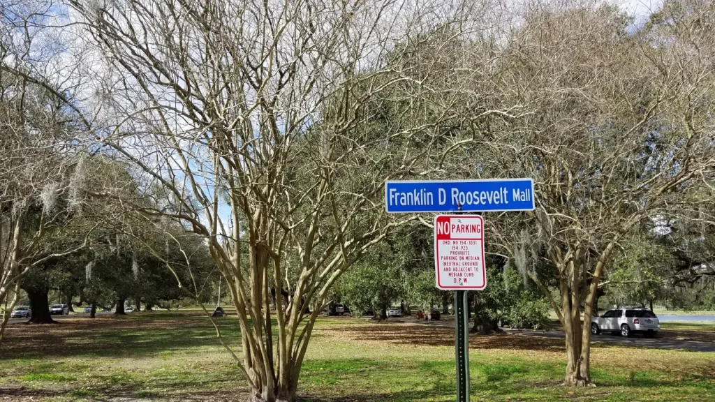 FDR spoke at the dedication of this Mall in City Park in April 1937.