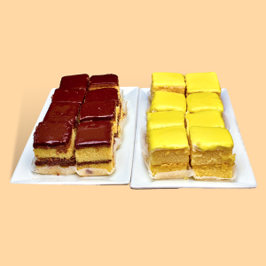 Chocolate and Lemon Doberge Squares